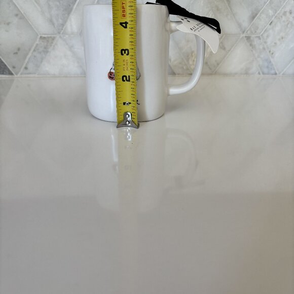 Rae Dunn Eek Ghost Mug with Hat and Pumpkin Basket New White - Picture 9 of 10